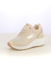 Sneakers stringate donna beige