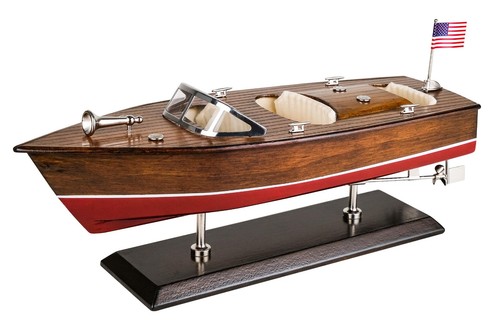 Modellino motoscafo legno - in,