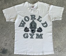 MAGLIETTA VINTAGE WORLD GYM 1991 BODYBUILDING GOLDS PUNTO SINGOLO FITNESS FOTL XL