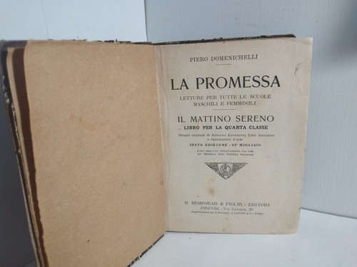 1952 promessa letture - letture, 4^