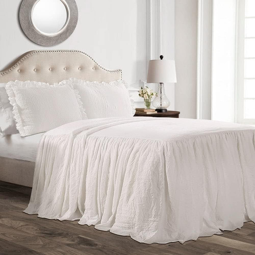 Ruffle skirt bedspread - skirt,