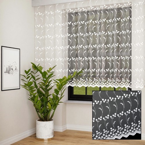 Tenda store marquisette ricami - store,