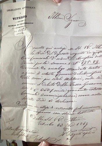 Piego lettera viterbo - piego,