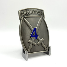 MONETA SFIDA - Comandante 4° BCT 10° Divisione Montagna Eccellenza Campo di Battaglia