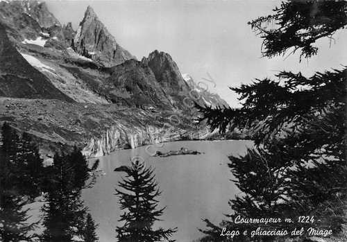 Cartolina courmayeur lago - courmayeur,