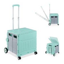 Carrellino Spesa max. 50 kg Cestino Trolley Ruote Carrello Portaspesa Coperchio