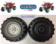SET 4 RUOTE (2 ANTERIORI E 2 POSTERIORI) PEG PEREGO QUAD POLARIS OUTLAW 12 VOLT