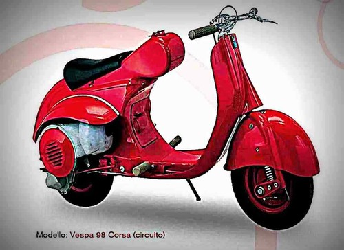Insegna metallo vespa - insegna,