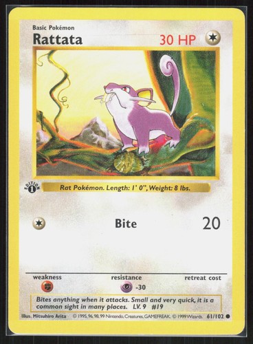 Rattata 102 set base - rattata, comune