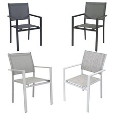 SEDIA POLTRONA CON BRACCIOLI DA GIARDINO ARREDO ESTERNO VARI COLORI MOD JAMAICA