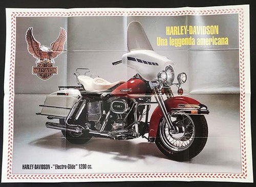 Poster harley davidson electra - harley-davidson,