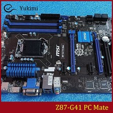 PER MSI Z87-G41 PC Mate DDR3*4 LGA1150 Intel 32 GB ATX scheda madre test OK