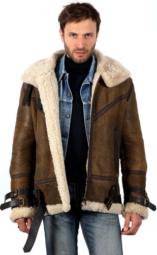 Giacca pelle uomo vintage