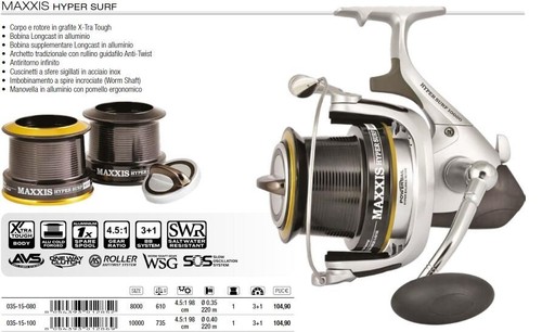 Mulinello pesca maxxis hyper - mulinello,