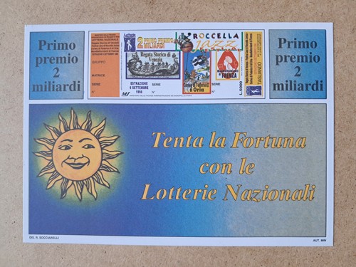Cartolina lotteria venezia - cartolina,
