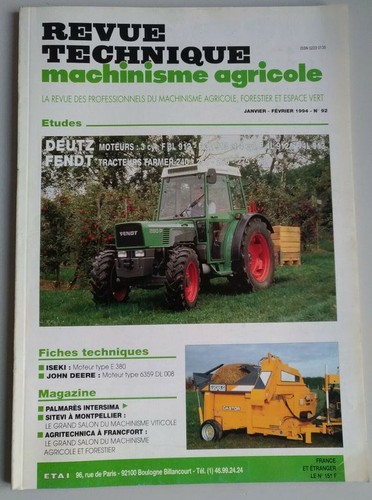 Revue technique tracteur - revue, fendt