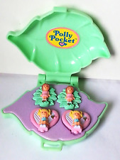 Polly Pocket Bluebird Orecchini COFANETTO Verde Earring case 1991 #911901 