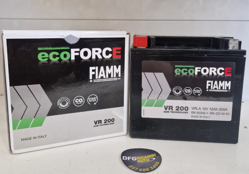 Batteria fiamm agm - vr200, 12v