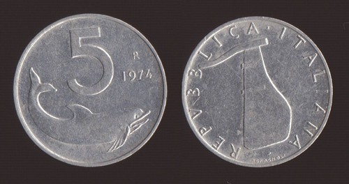 Lire 1974 delfino - 5,