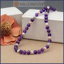Collana in Ametista Perle