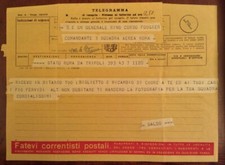 Telegramma inviato da Italo