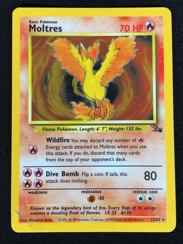 Pokemon moltres holo - 12/62,