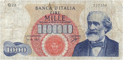 Italia italy 1000 - italia, lire