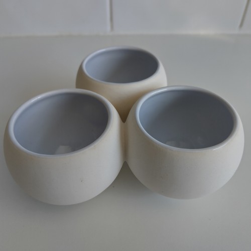 Alessi trio ceramic pot - alessi,