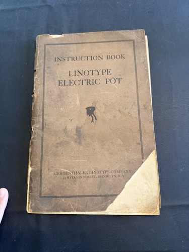 1923 linotype electric - electric, pot
