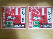 2 KIT STICKER ADESIVI DECALCOMANIA ORIGINALE BIAGGI HONDA 250 SCOOTER VINTAGE 97