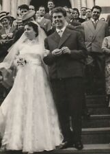 B3 - Foto Photo Fotografia anni 50 - Coppia Sposi