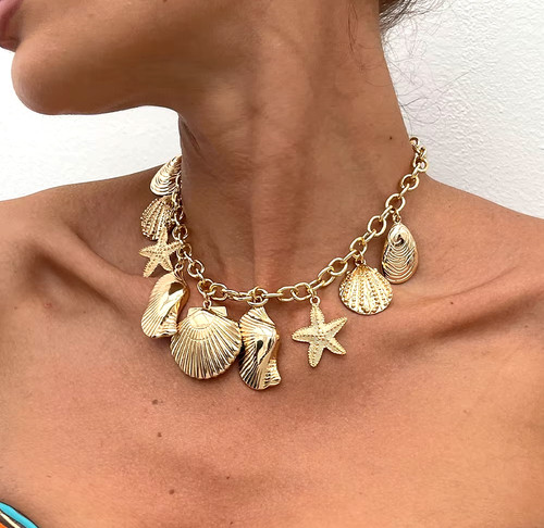 Collana conchiglia vacanze - conchiglia,