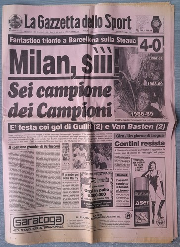 Giornale milan vittoria coppa - giornale,