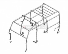 RBL1727SSS ROLL CAGE SAFETY DEVICES ESTERNO A 8 PUNTI DEFENDER 110 STATION WAGON