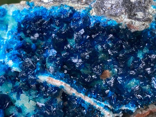 Veszelyite blu rara cm - veszelyite,