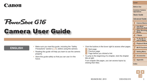 Canon powershot g16 - canon, fotocamera