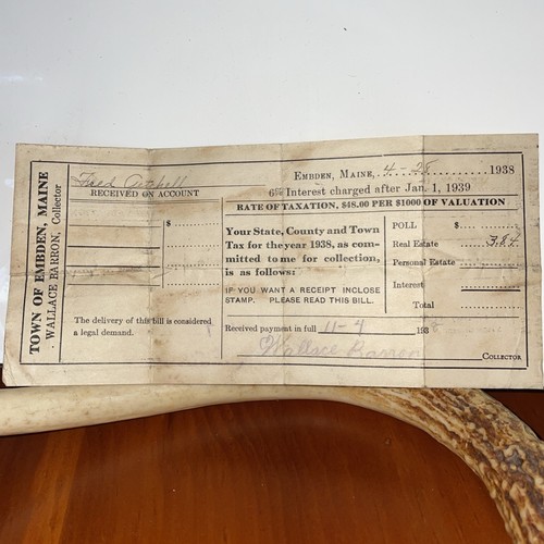Embden 1938 tax - embden, me