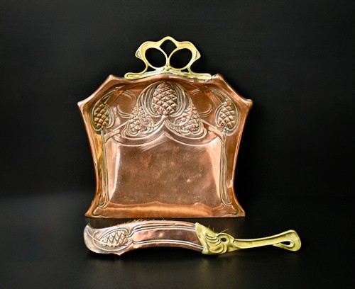 Antique art nouveau copper - art,