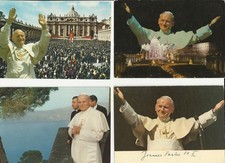 PAPA GIOVANNI PAOLO II - n. 4 cartoline - FG. - NV. -dup161