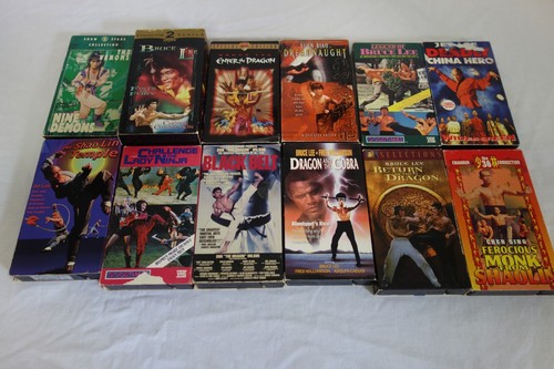 Vhs lot tapes bruce - lot,