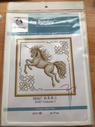 Kit punto croce unicorno