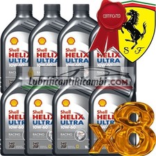 Olio motore auto - Shell Helix Ultra Racing 10W-60 - Offerta 8 Litri Latta da s
