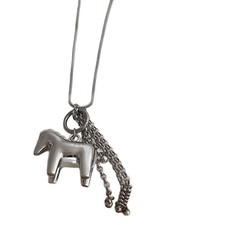 Collana Cavallo Colore Argento
