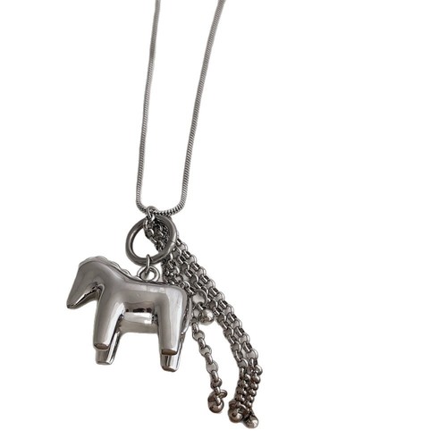 Collana cavallo colore - cavallo, argento