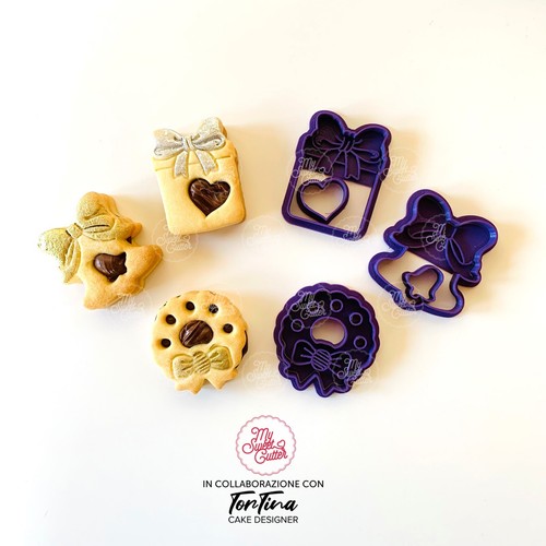 Natale occhio bue cookie - natale,