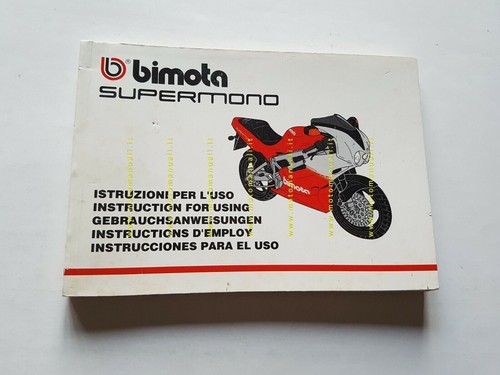 Bimota supermono manuale uso - manuale,