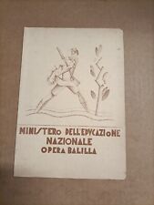 Pagella - Opera Balilla