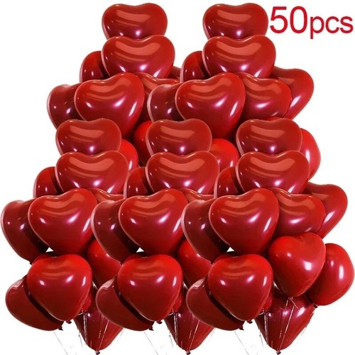 Pezzi palloncini cuore - 50,