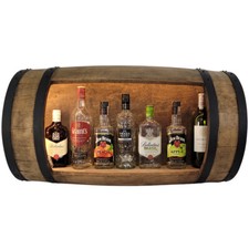 Barra LED a botte in legno