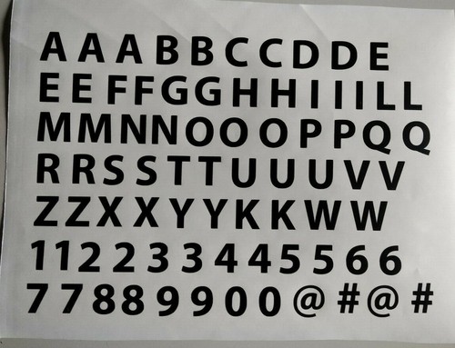 Kit lettere adesive - adesive, moto